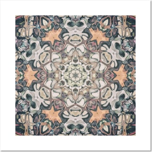 Kaleidoscope of Earth Tones Posters and Art